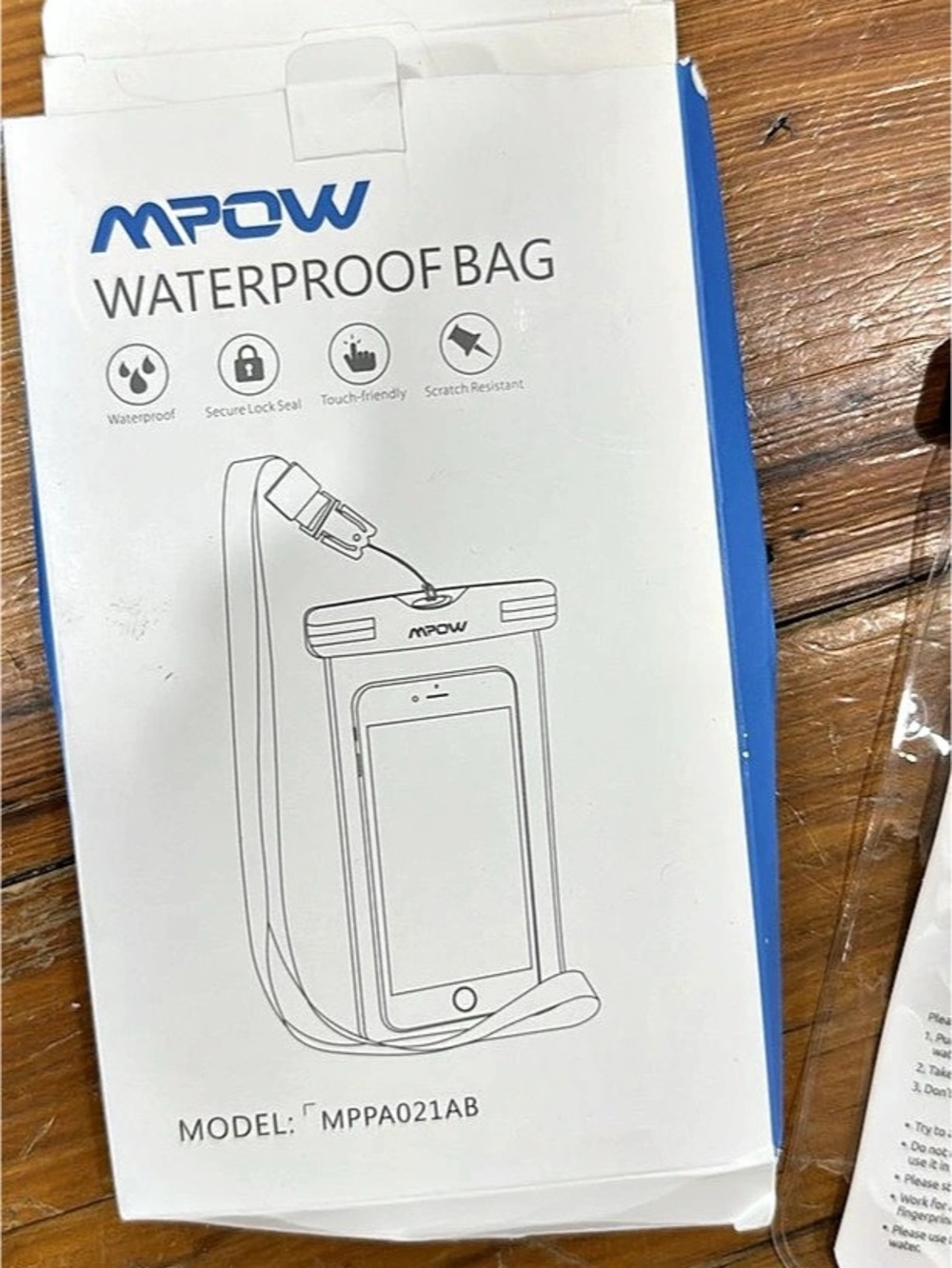 MPOW Waterproof Bag Waterproof Phone Cases Black